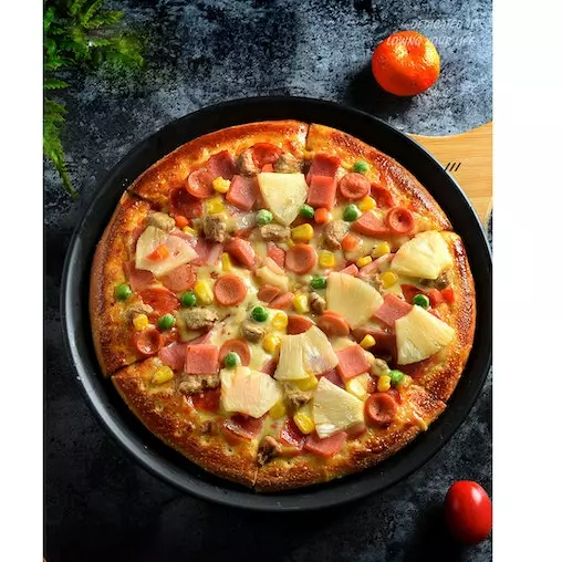 Soga 6X 8-inch Round Black Steel Non-stick Pizza Tray Oven Baking Plate Pan - Perfect for Barbeques - Image 4