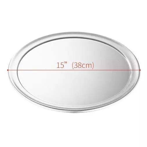 Soga 6X 15-Inch Round Aluminum Steel Pizza Tray - Durable Oven Baking Plate Pan for Home & BBQ - Image 2