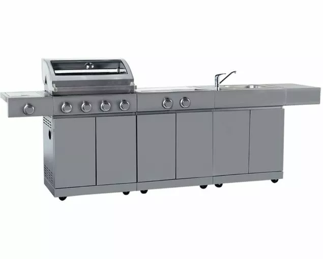Alfresco Island Inc 4 Burner BBQ with Sink & Range | Premium Outdoor Kitchen - Image 3