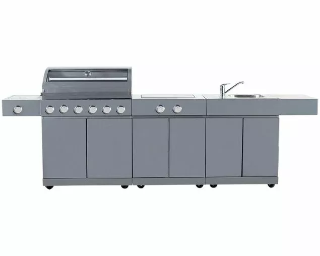 Alfresco Island Inc 6 Burner BBQ with Sink & Range | Premium Outdoor Kitchen - Image 3