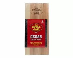 Royal Oak Cedar Grilling Planks 2pk - Premium BBQ Accessories for Smoky Flavour