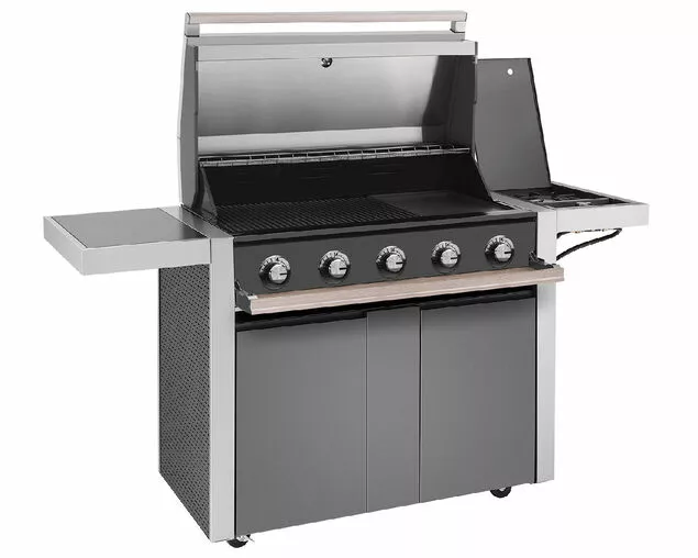 Beefeater 1500 Series - 5 Burner Freestanding Gas BBQ with Side Burner | Premium Outdoor Cooking - Image 2