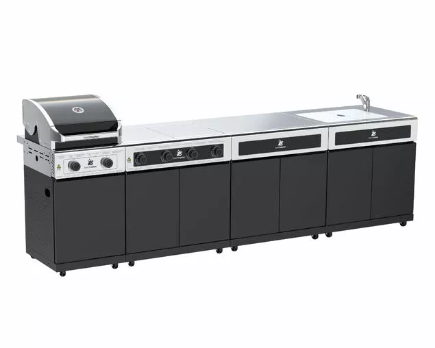 Beefmaster Classic 2 Burner BBQ Kitchen on Classic Cart | Premium Outdoor Barbeque - Image 2