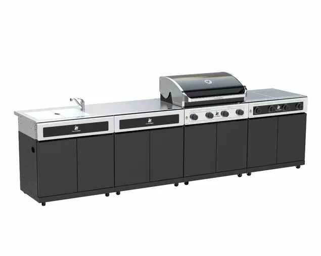 Beefmaster Classic 4 Burner BBQ Kitchen on Classic Cart | Premium Outdoor Cooking - Image 2