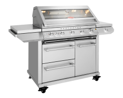 Beefeater 7000 Premium 5 Burner Gas BBQ with Side Burner & Flame Failure | Freestanding BBQ