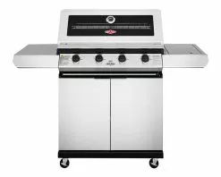 Beefeater 1200 Series - 4 Burner Stainless Steel BBQ with Side Burner | Freestanding Gas BBQ