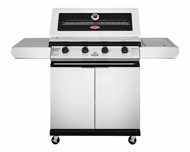 Beefeater 1200 Series - 4 Burner Stainless Steel BBQ with Side Burner | Freestanding Gas BBQ