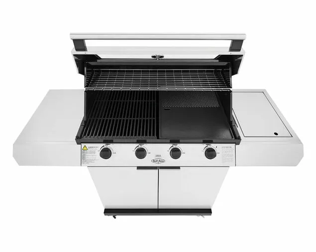 Beefeater 1200 Series - 4 Burner Stainless Steel BBQ with Side Burner | Freestanding Gas BBQ - Image 2
