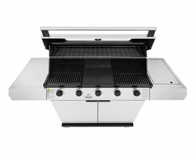 Beefeater 1200 Series - 5 Burner Stainless Steel BBQ with Side Burner | Freestanding Gas BBQ - Image 3