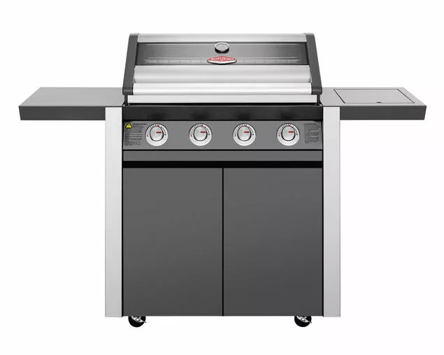 Beefeater 1600 Series - 4 Burner Stainless Steel BBQ with Side Burner (Dark) | Freestanding Gas BBQ
