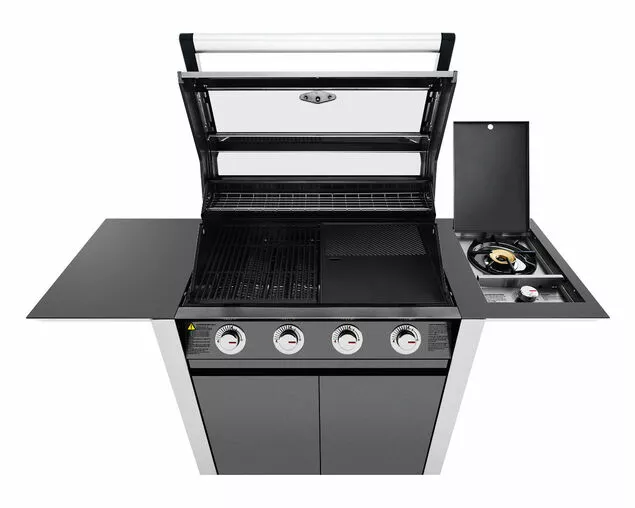 Beefeater 1600 Series - 4 Burner Stainless Steel BBQ with Side Burner (Dark) | Freestanding Gas BBQ - Image 7