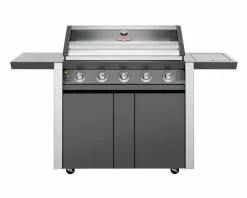 Beefeater 1600 Series - 5 Burner Stainless Steel BBQ with Side Burner (Dark) | Freestanding Gas BBQ