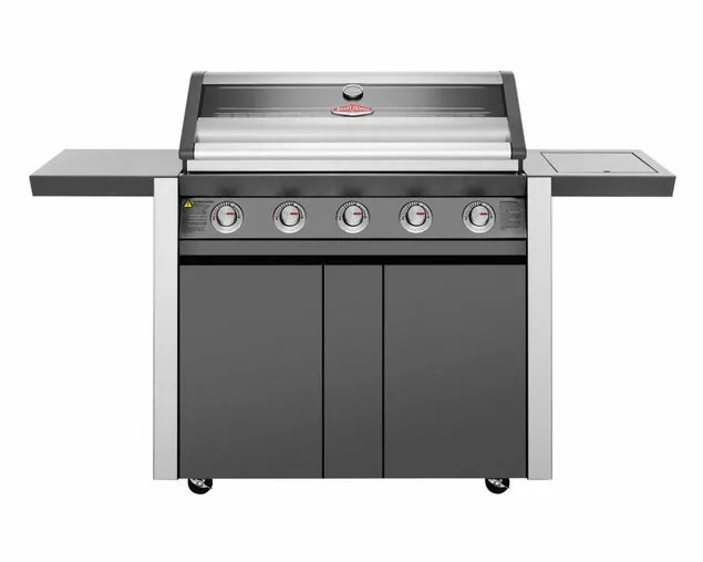 Beefeater 1600 Series - 5 Burner Stainless Steel BBQ with Side Burner (Dark) | Freestanding Gas BBQ