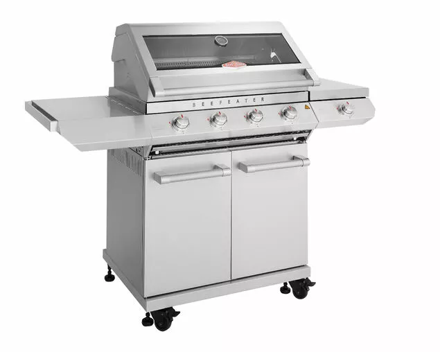 Beefeater 7000 Classic 5 Burner BBQ with Side Burner Cart | Freestanding Gas BBQ
