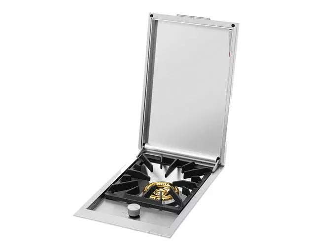 Beefeater Signature Proline Integrated Side Burner with Lid & Flame Failure Device | Premium Outdoor BBQ Accessory - Image 2