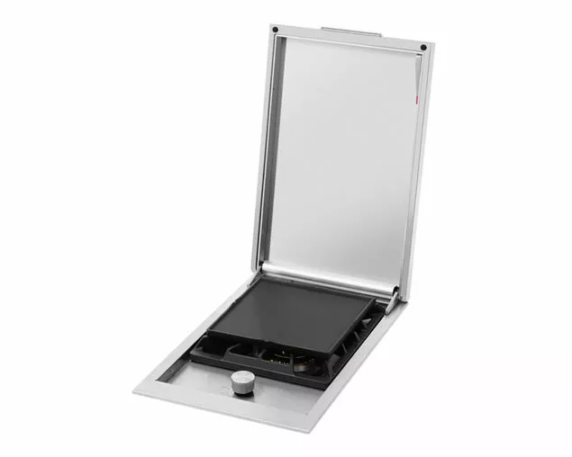 Beefeater Signature Proline Integrated Side Burner with Lid & Flame Failure Device | Premium Outdoor BBQ Accessory - Image 3