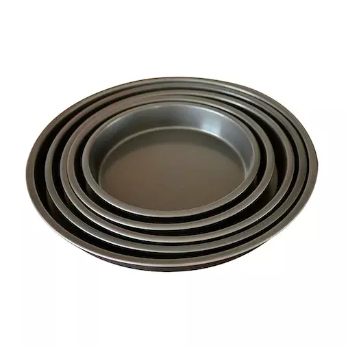 Soga 6X 8-inch Round Black Steel Non-stick Pizza Tray Oven Baking Plate Pan - Perfect for Barbeques - Image 12