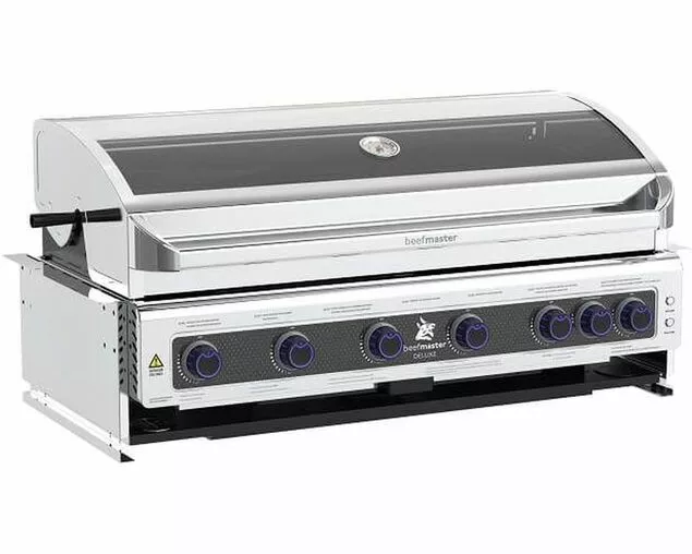 Deluxe Beefmaster 6 Burner Built-In BBQ | Premium Outdoor Kitchen BBQ | Heavy-Duty Stainless Steel