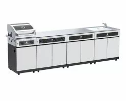 Beefmaster Deluxe 2 Burner BBQ Kitchen on Deluxe Cart | Premium Outdoor Cooking