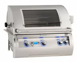 Fire Magic Echelon E660i 3 Burner Built-In BBQ Grill with H-Shaped Burners, Digital Thermometer & Magic Window