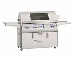Fire Magic Echelon E1060s 4-Burner Freestanding Gas BBQ with H-Shaped Burners, Digital Thermometer & Side Burner