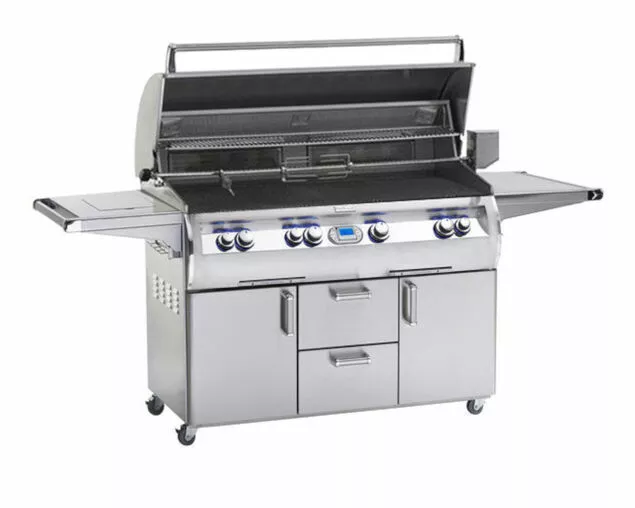 Fire Magic Echelon E1060s 4-Burner Freestanding Gas BBQ with H-Shaped Burners, Digital Thermometer & Side Burner - Image 2