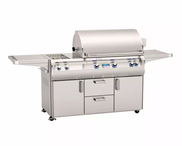Fire Magic Echelon E790s Freestanding 3-Burner Gas BBQ with Digital Thermometer & Double Side Burner | H-Shaped Burners