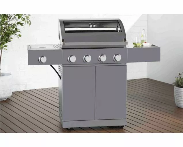 Alfresco 4 Burner Freestanding Gas BBQ with Side Burner | Premium Outdoor Cooking - Image 2