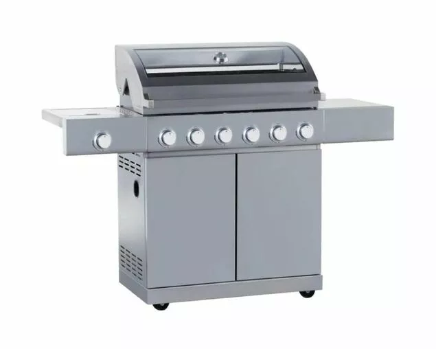 Alfresco 6 Burner BBQ with Side Burner | Freestanding Gas BBQ | Premium Outdoor Cooking