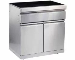 Ziegler & Brown Grand Turbo Bench Module with Gold Fleck Granite Top | Premium Outdoor Kitchen Solution