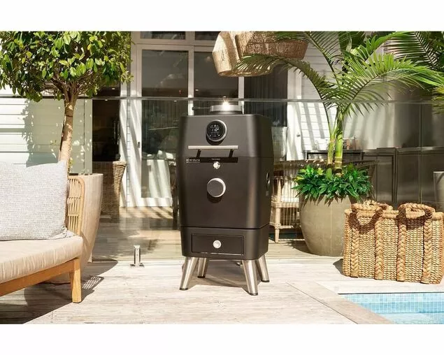 Everdure By Heston Blumenthal 4K Electric Ignition Charcoal Outdoor Oven - Premium Smoker for Authentic BBQ Flavours - Image 3