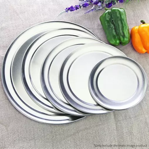 Soga 2X 13-inch Round Aluminum Steel Pizza Tray - Durable Oven Baking Plate Pan for Home BBQ & Baking - Image 6