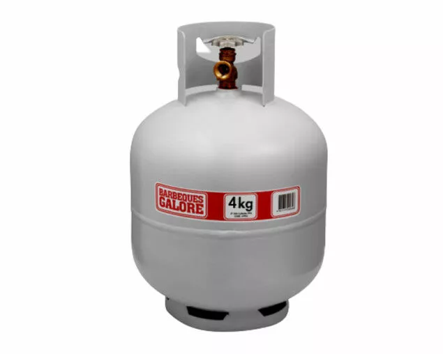 4kg Empty LPG Gas Cylinder Bottle with LCC-27 Safety Valve | BBQ & Outdoor Cooking