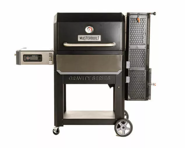 Masterbuilt Gravity Fed 1050 Charcoal Smoker & Grill | Large Capacity BBQ Smoker & Grill Combo