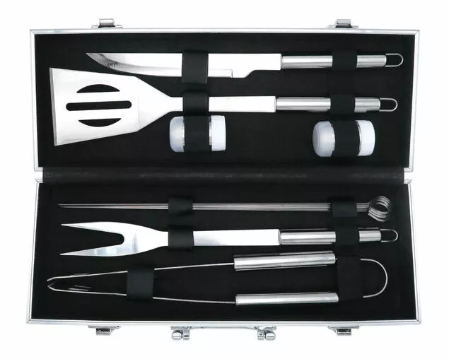 Pro Grill 11 Piece BBQ Tool Kit - Premium Stainless Steel Barbecue Accessories Set