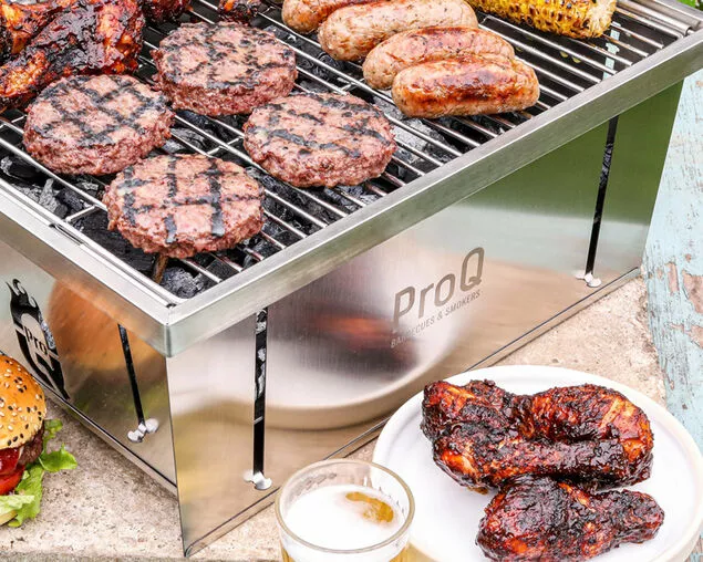 ProQ Flatdog Portable Charcoal BBQ | Compact & Lightweight | Perfect for Outdoor Cooking - Image 6