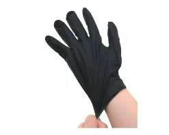 Pro Smoke Black Nitrile Gloves 100 Pack - Durable BBQ Gloves for Grilling & Smoking