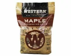 Western Premium Maple Smoking Wood Chips for BBQ & Grilling - Natural Flavour Enhancer