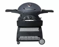 Ziggy Classic Triple Grill LPG BBQ on Cart (Gunmetal Grey) | Freestanding Gas BBQ