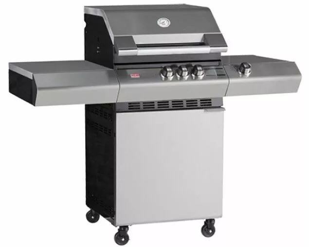 Ziegler & Brown Turbo Elite 3 Burner Gas BBQ with Side Burner | Freestanding Barbeque