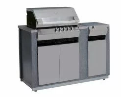 Ziegler & Brown Turbo Elite 5 Burner BBQ with Side Burner - Alustone Kitchen Island