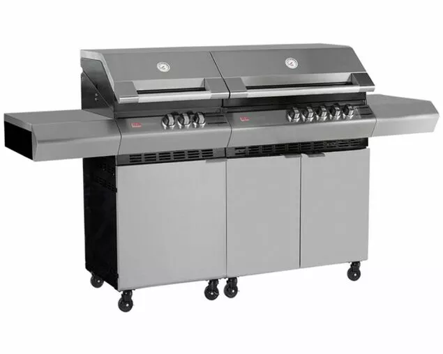 Ziegler & Brown Turbo Elite 8 Burner Freestanding Gas BBQ on Cart | High-Performance Outdoor Cooking