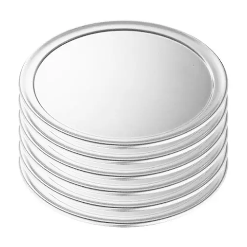 Soga 6X 15-Inch Round Aluminum Steel Pizza Tray - Durable Oven Baking Plate Pan for Home & BBQ
