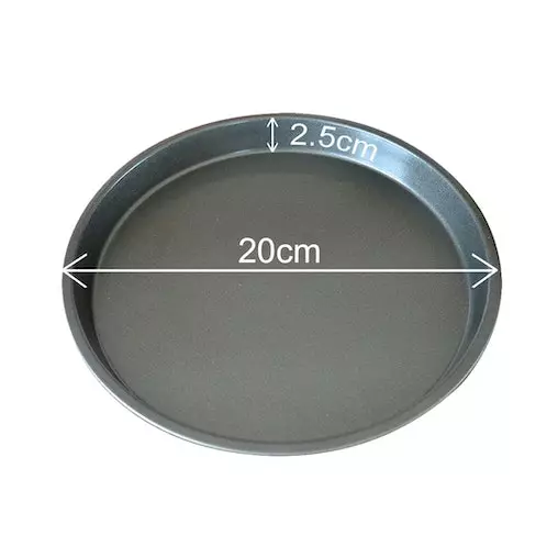 Soga 6X 8-inch Round Black Steel Non-stick Pizza Tray Oven Baking Plate Pan - Perfect for Barbeques - Image 7