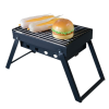BR Outdoor Premium Portable Charcoal BBQ Grill - Foldable, Travel-Friendly Barbecue in Black/Silver
