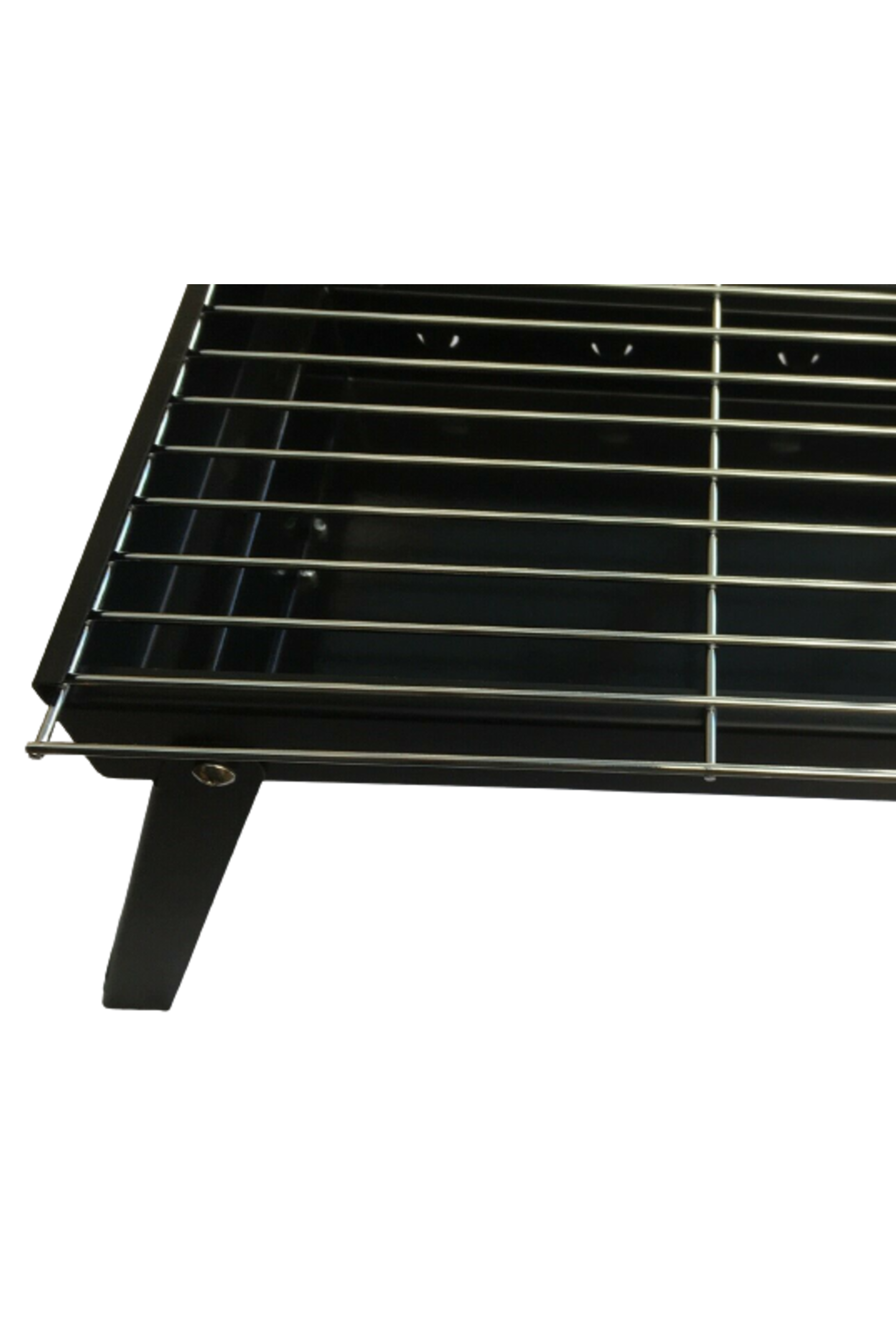 BR Outdoor Premium Portable Charcoal Folding BBQ Grill - Compact Travel Barbecue in Black/Silver - Image 3